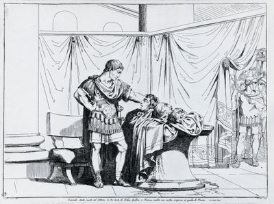 ピソの死」バルトロメオ・ピネッリ（1781-1835）の彫刻、「Istoria dell