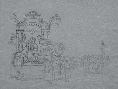 フルーツベンダー 作： Bartolomeo Pinelli