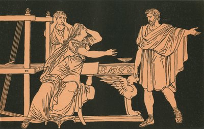 死の知らせを受けたエウリュアルスの母 作： Bartolomeo Pinelli