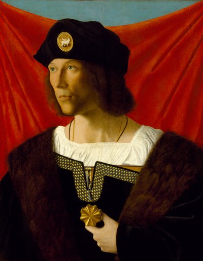 男の肖像、1512年 作： Bartolomeo Veneto