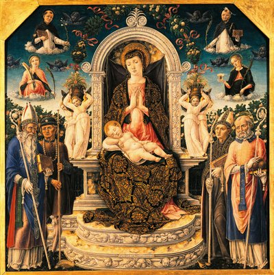 Madonna com criança e santos 作： Bartolomeo Vivarini