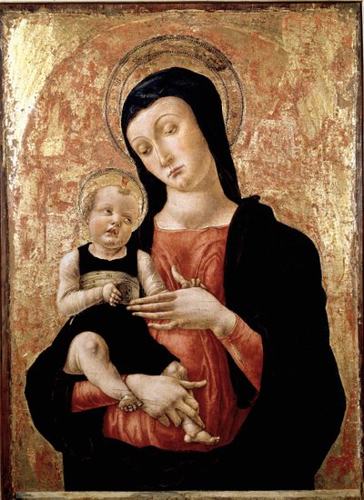 聖母子像 バルトロメオ・ヴィヴァリーニ作（1432年頃～1491年以降） 15世紀 ヴェネツィア美術館 コレール 作： Bartolomeo Vivarini