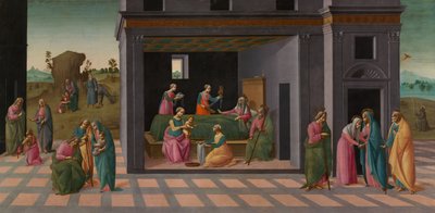 洗礼者ヨハネの生涯の情景 作： Bartolomeo di Giovanni