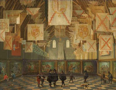 1651年の大会議の間のBinnenhofのRidderzaal、 作： Bartolomeus van Bassen
