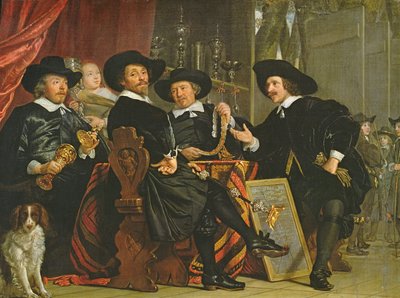 アムステルダムのセントセバスチャンのボウイエ団の役員、1653年 作： Bartolomeus van der Helst