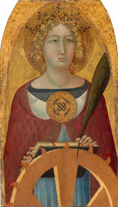アレクサンドリアの聖カタリナ、c。 13351340。 作： Bartolommeo Bulgarini