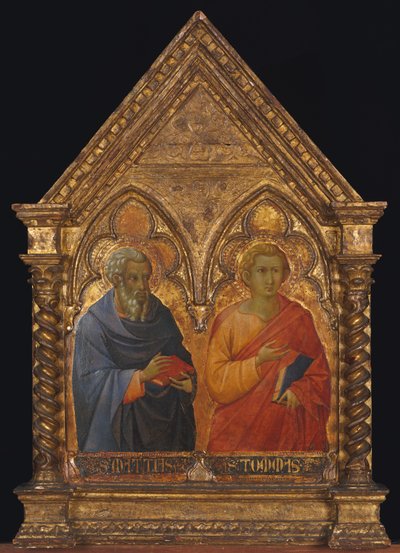 聖マティアスとトーマス、カリフォルニア州。 1350年。 作： Bartolommeo Bulgarini