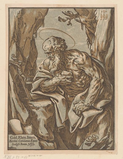 荒野の聖ヒエロニムス 作： Bartolommeo Coriolano