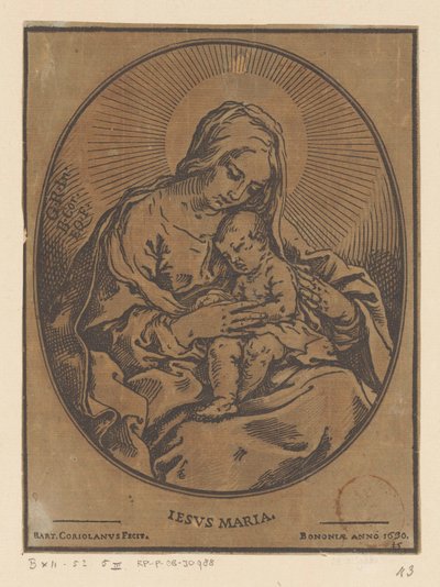 マリアとキリストの子 作： Bartolommeo Coriolano