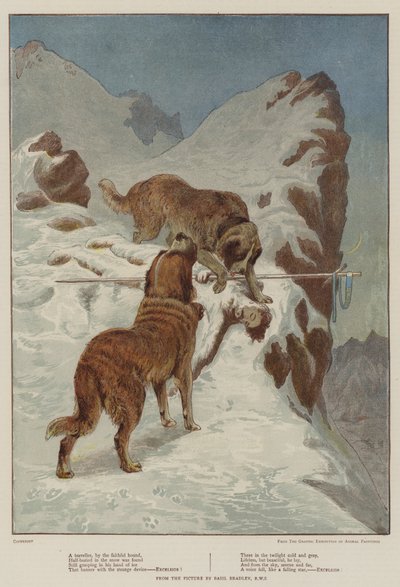 旅人、忠実な猟犬（クロモリト） 作： Basil Bradley