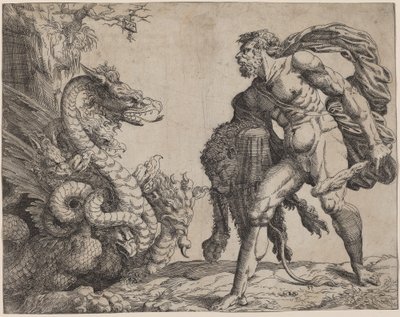 ヘラクレスとヒドラ 作： Battista Angolo del Moro