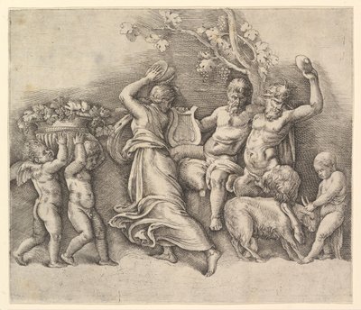 バッキャナル、1530–61。 作： Battista Franco Veneziano
