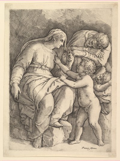 聖家族。 作： Battista Franco Veneziano