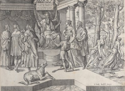 腐敗した裁判官、1565-73。 作： Battista del Moro