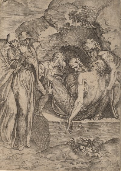 埋葬、1515-1573。 作： Battista del Moro