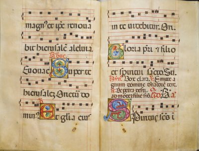 ベネディクト会のアンティフォナリー、ca. 1467-70。 作： Belbello da Pavia