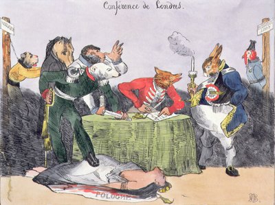 ロンドンでの会議、1830年11月4日 作： Belgian School