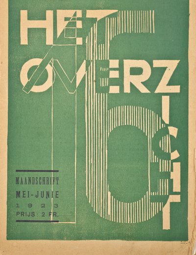 雑誌「Hetoverzicht」の1923年号の表紙、1923年 作： Belgian School