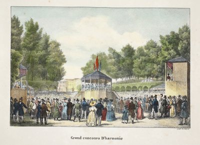グランドコンクールダルモニー、1895年頃（フォトクロム） 作： Belgian School