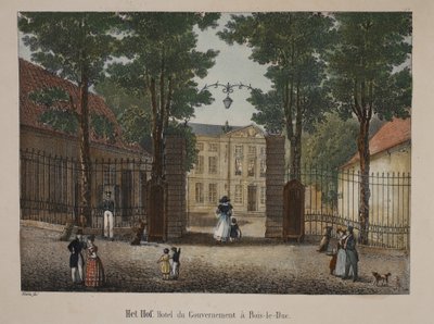 ヘットホフ、ボワルデュクのホテルデュガバナメント、1895年頃（フォトクロム） 作： Belgian School