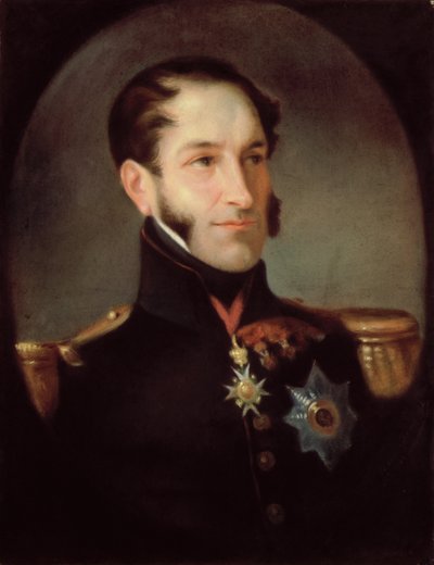 Saxe-Cobourg-Gothaのレオポルド1世（1790〜1865年）、1841年 作： Belgian School