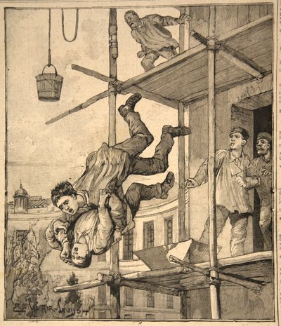 トゥールーズのドラマ、「ルプティパリジャン」、1891年 作： Beltrand and Clair Guyot, E. Dete
