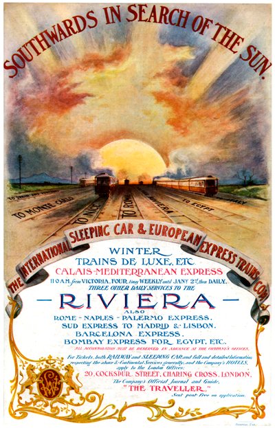 「太陽を求めて南へ」、1905年。 作： Bemrose