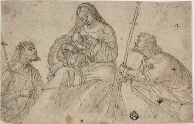 洗礼者ヨハネとロッシュの聖母子像 作： Benedetto Carpaccio