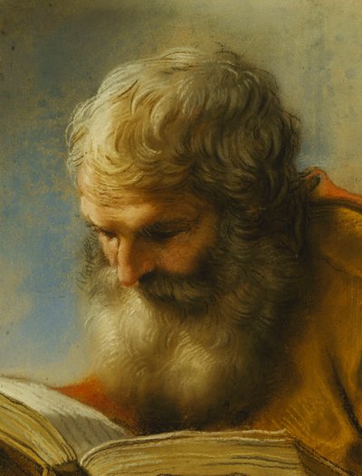 ひげを生やした使徒の読書、1712 作： Benedetto Luti