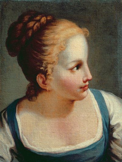 若い女の子の頭 作： Benedetto Luti