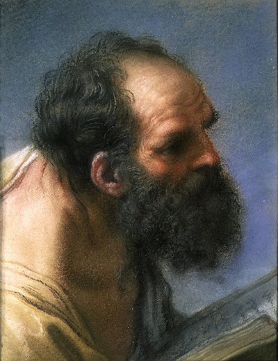 使徒の頭 作： Benedetto Luti