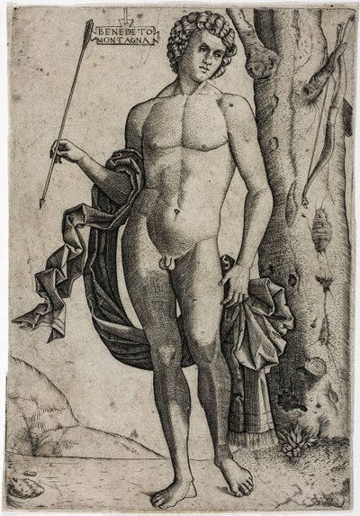 矢を持つ若者 作： Benedetto Montagna