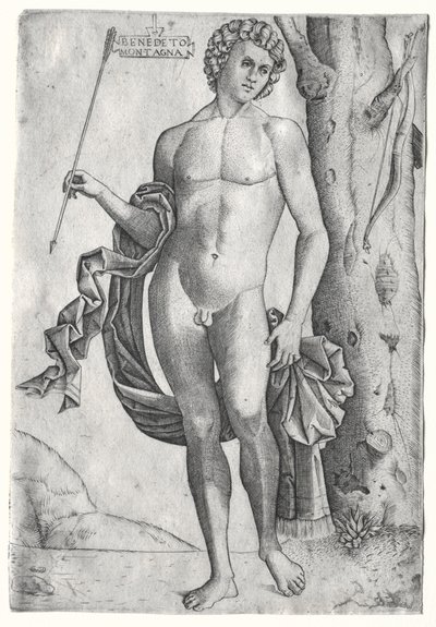 矢を持つ男c。 1515。 作： Benedetto Montagna