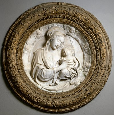 聖母子像彫刻 作： Benedetto da Maiano