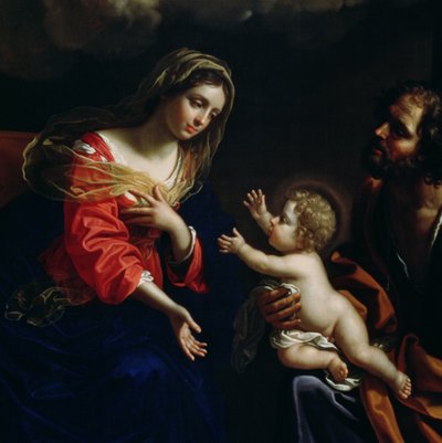 聖家族、詳細、1682 作： Benedetto the Younger Gennari
