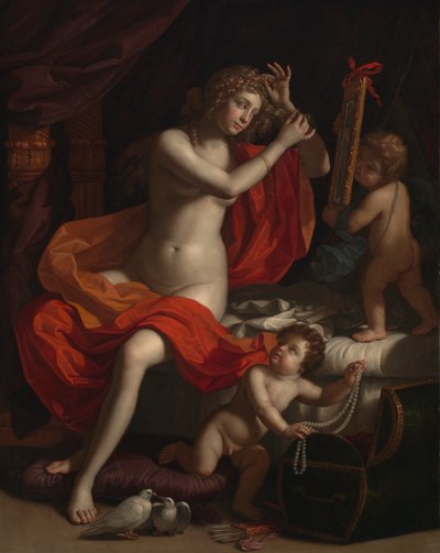 金星のトイレ、1674-84年頃 作： Benedetto the Younger Gennari