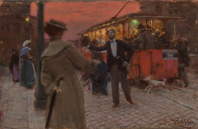 ローマの路面電車、1905 作： Benes Knupfer