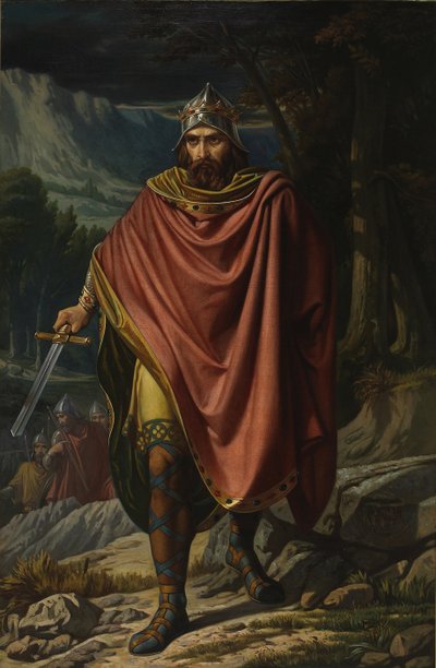 ウィッテリック、西ゴート王、19 世紀半ば 作： Benito Soriano Murillo