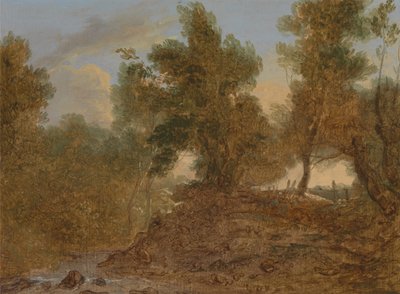岩の下、グロスターシャー州のウィックでの風景 作： Benjamin Barker