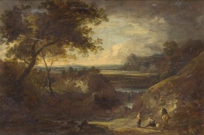 「人物のいる風景」、1796-1838 作： Benjamin Barker