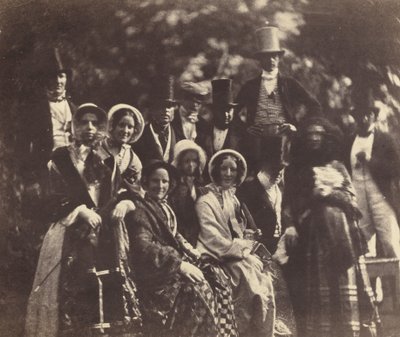 ウェディンググループ、c。 1852年または1853年。 作： Benjamin Brecknell Turner