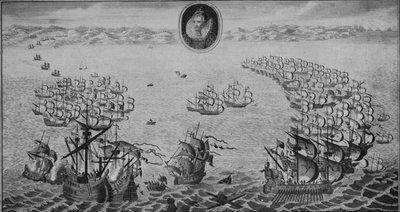 スペインアルマダの敗北、1745 作： Benjamin Cole