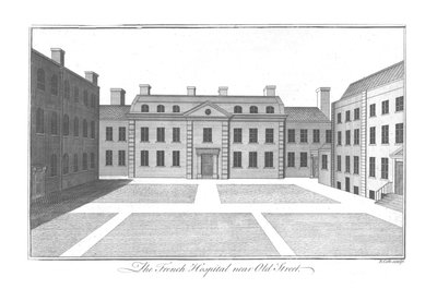 オールドストリート近くのフランス病院、c1756 作： Benjamin Cole