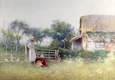 草原の花を摘む 作： Benjamin D. Sigmund
