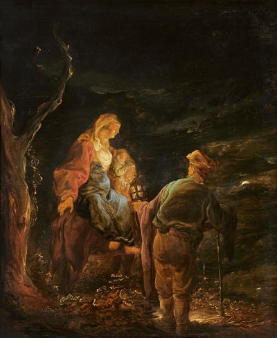エジプトへの逃避行での休息 作： Benjamin Gerritsz Cuyp