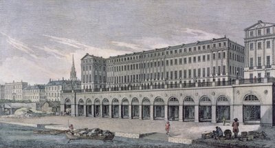 1771年にロンドンのアデルフィと呼ばれた建物 作： Benjamin Green