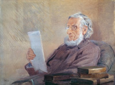 ウィリアムワーズワースの肖像、1857年（紙にチョーク） 作： Benjamin Haydon
