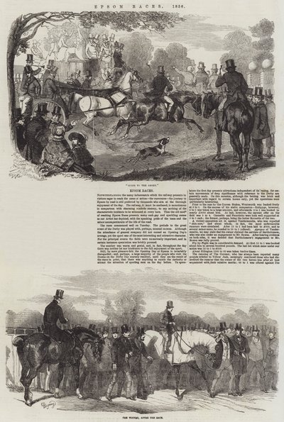 Epsom Races、1856 作： Benjamin Herring