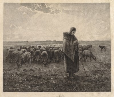 羊小屋 作： Benjamin Louis Auguste Damman