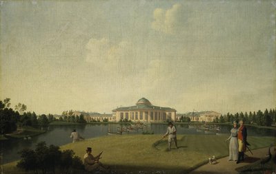 1797年以前の庭園からのタウリデ宮殿の眺め 作： Benjamin Paterssen
